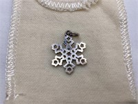 James Avery Snow Crystal Sterling Silver Charm