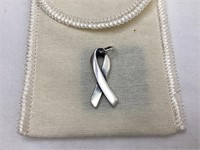 James Avery Ribbon Sterling Silver Charm