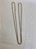 Long Sterling Silver Necklace