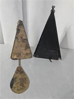 6.5"X4" AND 8.5"X5" METAL WIND BELL WIND CHIMES
