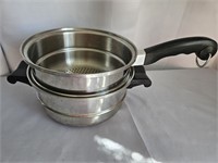 STACKED STEAMER POT WITHOUT LID - 5.5"X16" WHEN