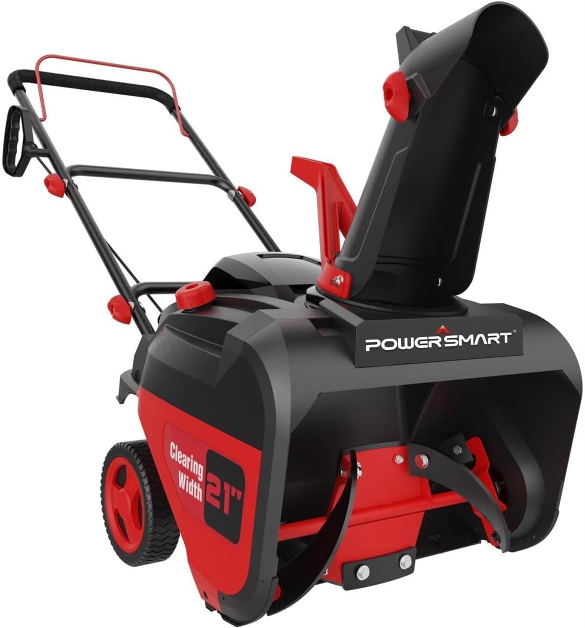 $355  PowerSmart 21 Snow Blower  212cc  8 Wheels