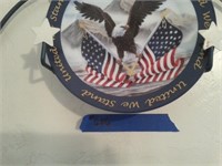 HOME OF THE BRAVE BALD EAGLE, FLAG COL. PLATES