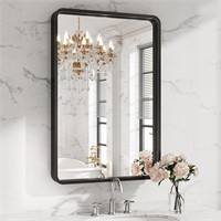 $93  24x36 Black Bathroom Wall Mirror