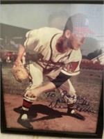 Two autograph baseball pictures