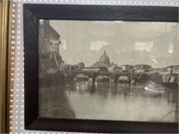 Large photo Roma castle st. angelo + vatican