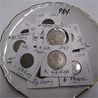TRAY OF ASST FOREIGN COINS