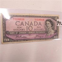 1954 CDN $10 BILL