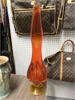 Amber color vase