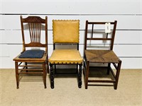 (3) Antique/Vintage Chairs