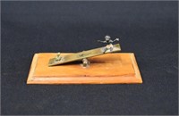 Cold Painted VIENNA BRONZE BLACK BOY & FROG SEESAW