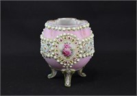 Victorian 3-Footed Porcelain Rose Bowl Vase