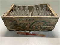 AWESOME VINTAGE COCA-COLA CRATE WITH COKE BOTTLES