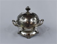 1880 Wilcox Silver Plated Dome Covered Butter Dish
