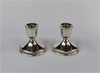 Pair Duchin Weighted Sterling Silver Candlesticks
