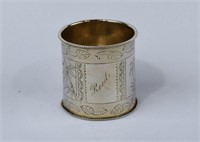 1835-1875 Albert Coles Sterling Silver Napkin Ring