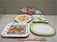 LOVELY LOT OF PRETTY PLATTERS AND MORE