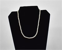 17" 4mm Pearl Strand with 14kt Gold Clasp