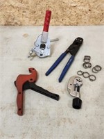 ASSORTED CUTTING AND CRIMPING TOOLS