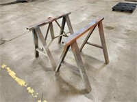 Pair of Custom built Solid Steel sawhorses