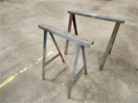 Pair of Custom built Solid Steel sawhorses