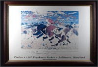 1993 118th Preakness Poster Signed by Artist