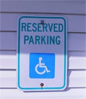 Metal Handicapped Parking sign