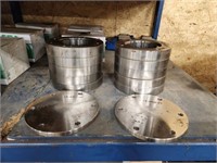 10 MILLED COLLARS AND 2 PLATE COVERS