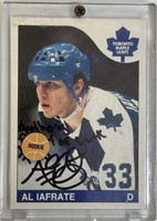 AL IAFRATE SIGNE ROOKIE CARD - TORONTO