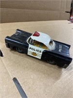 Antique tin police car