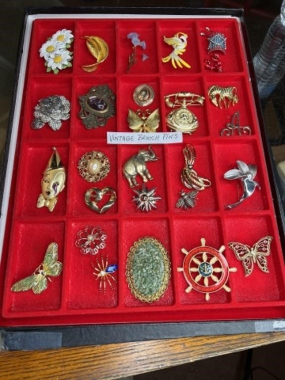 Vintage brooch pins