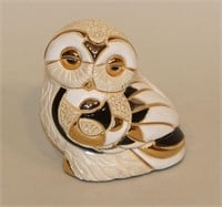 DeRosa Rinconada 18k Gold Figurine F135 Snowy Owl