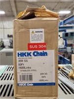 HKK CHAIN 35R SS 50 FOOT ANSI ROLLER CHAIN