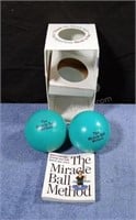 The Miracle Ball Method book and balls. New in