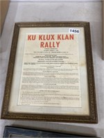 Klan Rally poster 1982