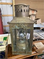 Vintage lantern electrified