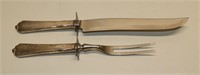 1935 Wallace Sterling Hollow Handle Carving Set