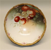 Artist Signed T&V Limoges Pickard Bowl with Apples