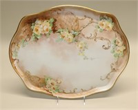 Guerin Limoges Large Platter with Yellow Roses