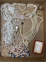 Vintage pearl like necklaces