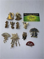 Brooches and pendants