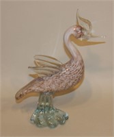 Formia Vetri Di Murano Art Glass Bird Sculpture
