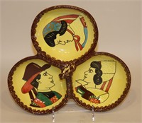 Quimper Faience Pottery Breton Man & Woman Server