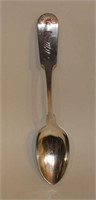 1830s Marquand Coin Silver Fiddle Serving Spoon