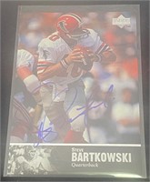 1997 Steve Bartkowski signed Football card