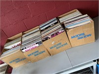 8 boxes albums LPs various genre