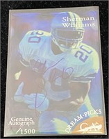 1996 Sherman Williams Signed Football Card