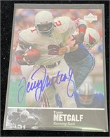 1997 Terry Metcaif signed football card