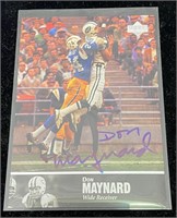 1997 Don Maynard Signed Football Card