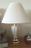 IVORY & GOLD TONE TABLE LAMP #1